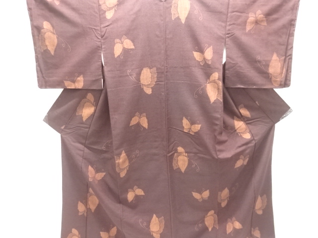 Japanese Kimono / Tsumugi Omeshi Silk